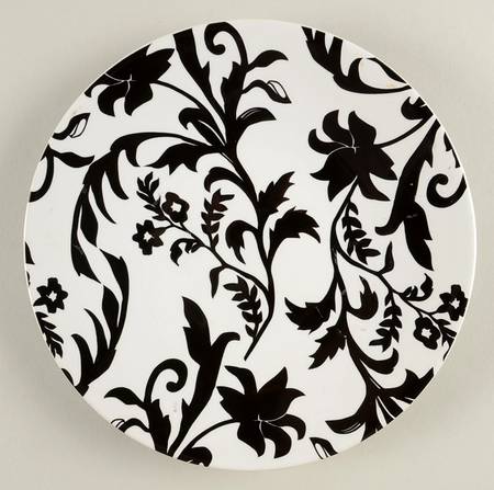 Provincial Black (Round) Salad Plate