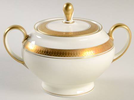 5169 (Cream Background) Sugar Bowl & Lid