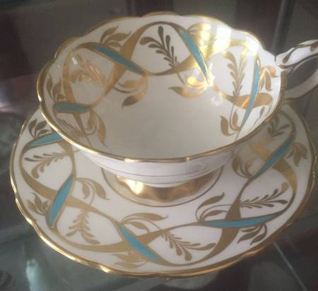 Rst40 Blue Footed Cup & Saucer Set