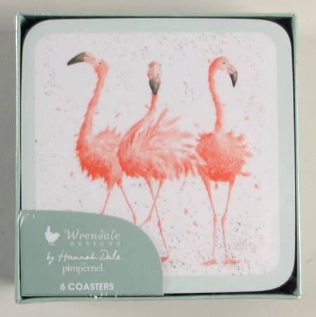 Wrendale Designs Square Corkback Coaster - Set of 6 Motifs 7-12