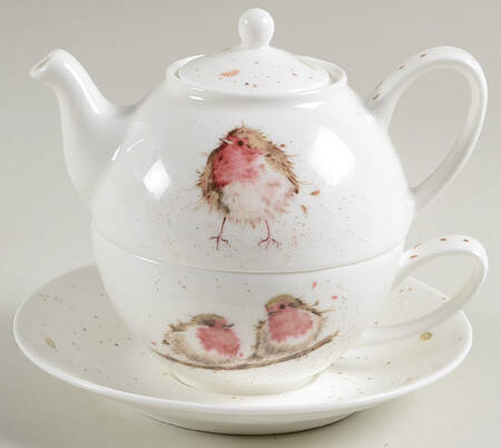 Wrendale Designs Individual Teapot & Lid with Cup & Saucer