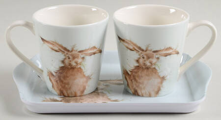 Wrendale Designs (S/2) Flared Mug (MUGF) & 9" Melamine Tray (TREM9)