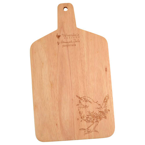 Wrendale Designs Rectangular Handled Wood Cutting Board