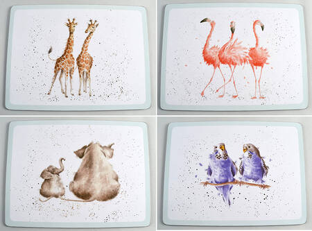 Wrendale Designs Corkboard Placemat - Set of 4 (Motif 7-10)