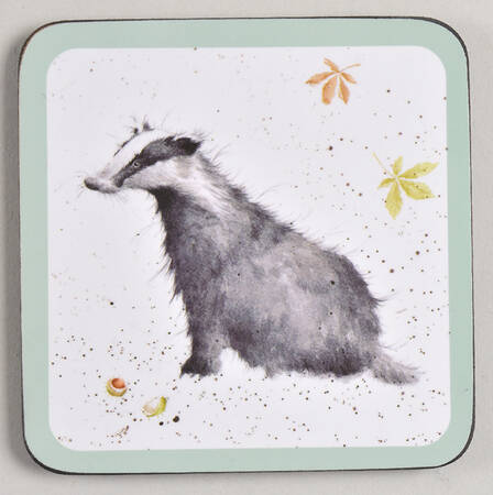 Wrendale Designs Square Corkback Coaster by Royal Worcester