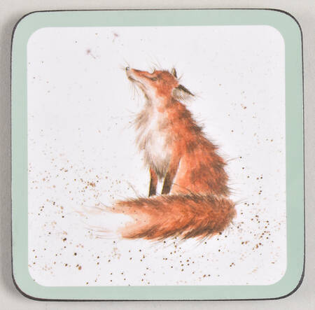 Wrendale Designs Square Corkback Coaster by Royal Worcester