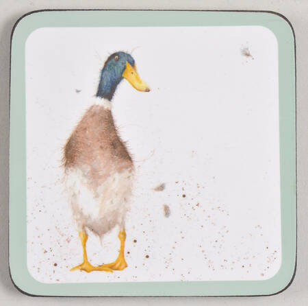 Wrendale Designs Square Corkback Coaster by Royal Worcester