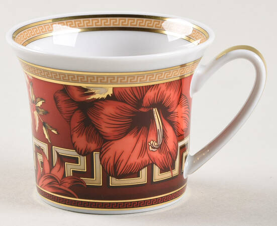 Christmas Blooms Flat Demitasse Cup