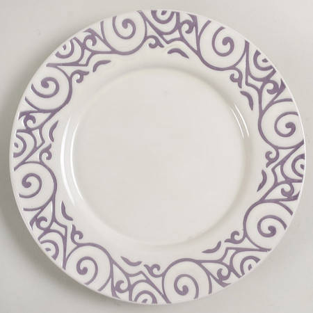 Cucina Scroll Lavender Salad Plate