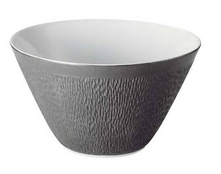 Mineral Irise Dark Grey 11" Large Salad Serving Bowl