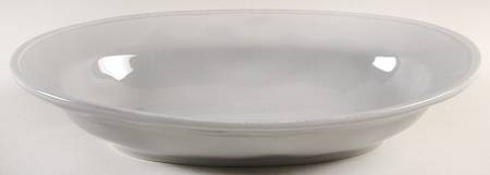 Cucina Sea Salt Grey 12" Oval Serving Bowl