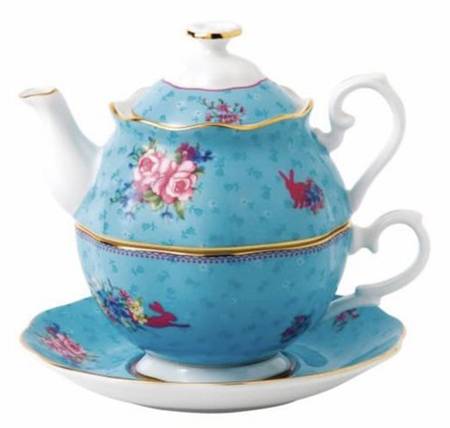 Candy Collection Tea for One (Stacking Teapot w/Cup & Saucer)