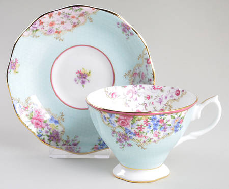 Candy Collection Footed Cup & Saucer Set