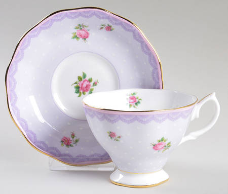 Candy Collection Footed Cup & Saucer Set