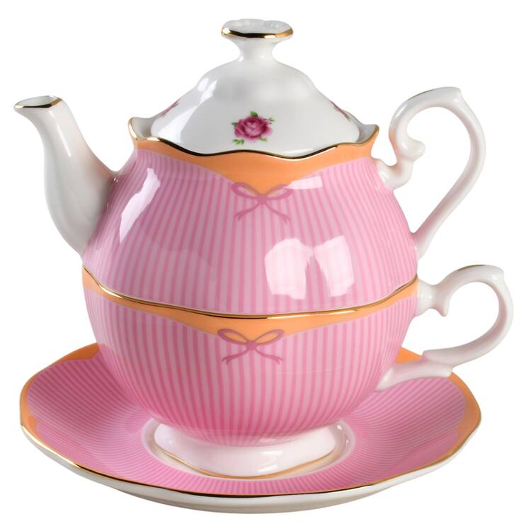 Candy Collection Tea for 1 (Stacking Teapot w/Cup & Saucer)