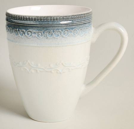 Kenza Eggshell-Black Mug