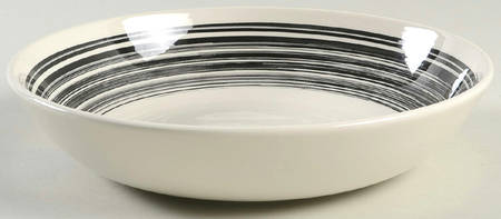 Black Swish 8" Individual Pasta Bowl