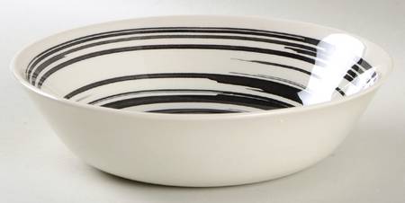 Black Swish Soup/Cereal Bowl