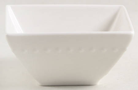Hobnail (Porcelain) Individual Square Appetizer Bowl
