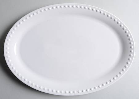 Hobnail (Porcelain) 15" Oval Serving Platter