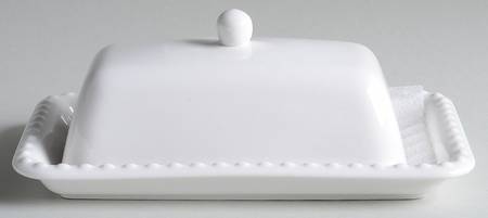 Hobnail (Porcelain) 1/4 Lb Covered Butter