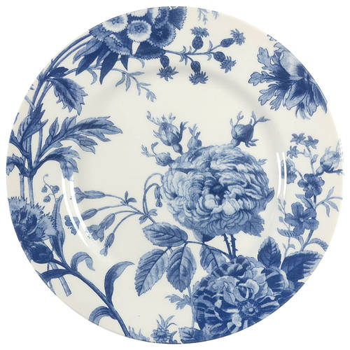 Floral Weave Blue Dinner Plate
