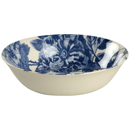 Floral Weave Blue Coupe Cereal Bowl