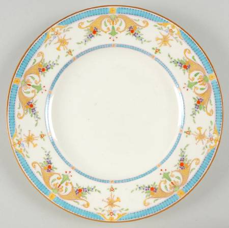 Bordeaux Turquoise Luncheon Plate