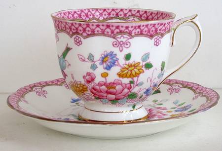 1896 Footed Cup & Saucer Set