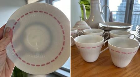 Silhouette Flat Cup & Saucer Set