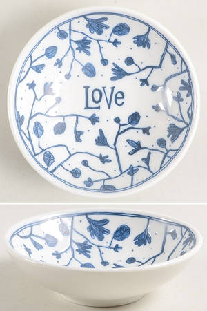 Blue Love Fruit/Dessert (Sauce) Bowl