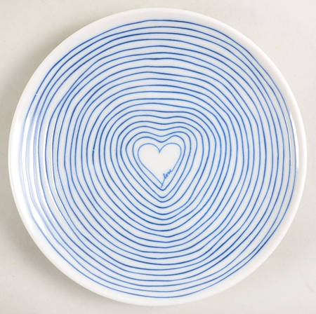 Blue Love Appetizer Plate