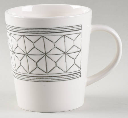 Charcoal Grey Lines Mug