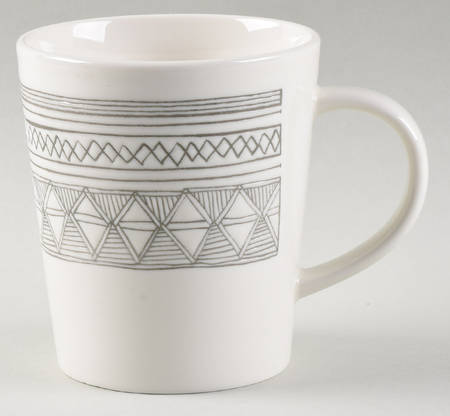 Charcoal Grey Lines Mug