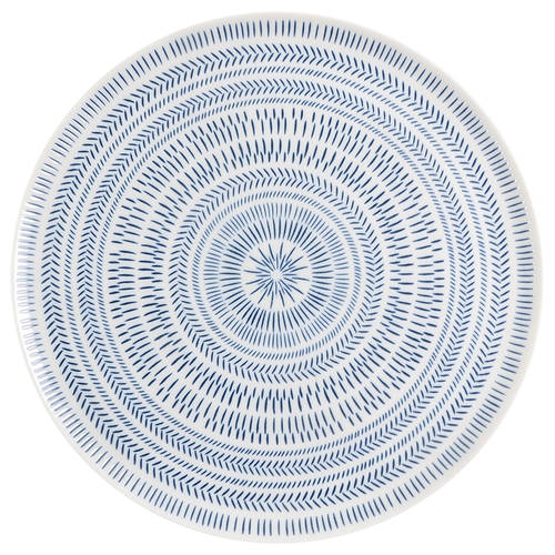 Cobalt Blue Chevron 12" Chop Plate (Round Platter)