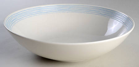 Polar Blue Dots 11" Round Serving Bowl