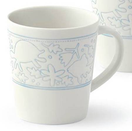 Polar Blue Dots Accent Mug