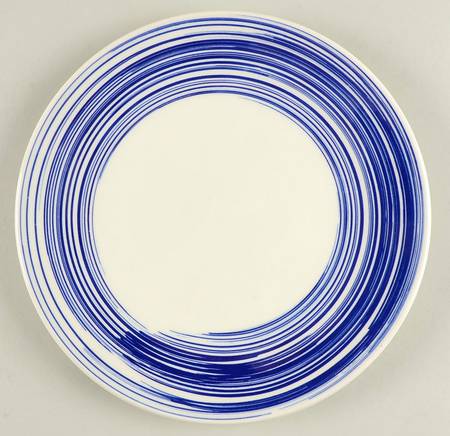 Blue Swish Salad Plate