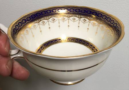 Aristocrat Cobalt Footed Cup