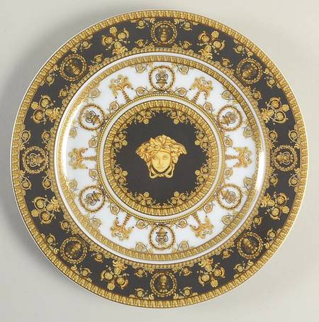 I Love Baroque Salad Plate with 25th Anniversary Backstamp