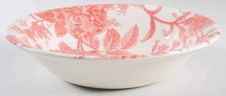 Floral Weave Red 10" Round Serving Bowl