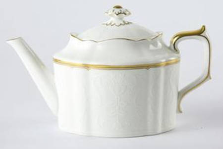 Darley Abbey Pure (Gold Trim) Small Teapot & Lid