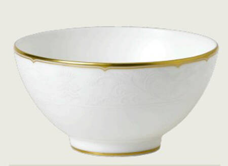 Darley Abbey Pure (Gold Trim) Rice Bowl