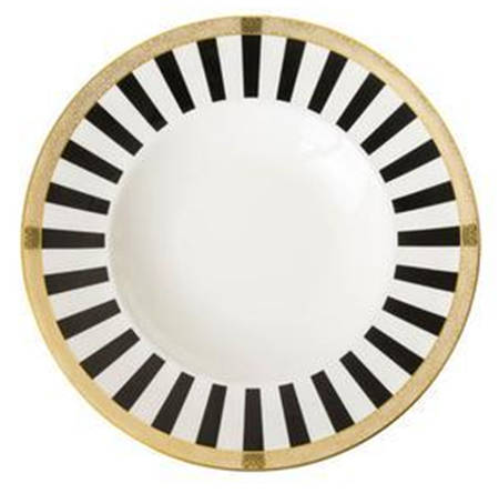 Satori Black Large Rim Soup Bowl