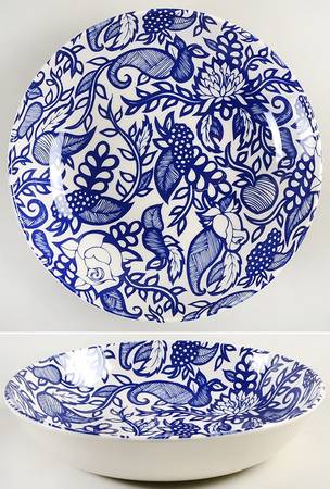 Festival Blue 9" Individual Pasta Bowl