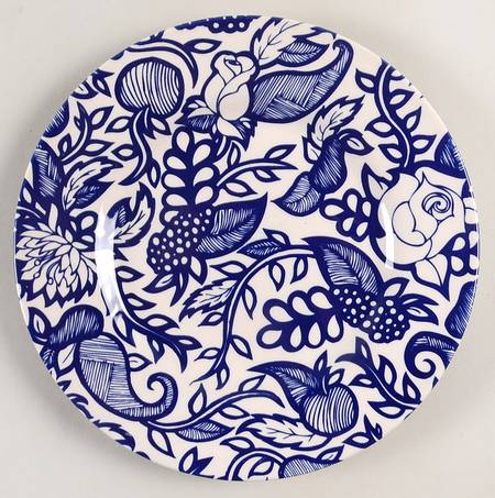 Festival Blue Salad Plate