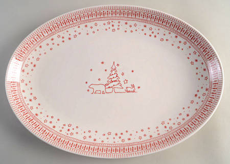 Holiday 16" Oval Serving Platter