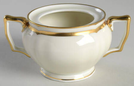 Marie Antoinette Gold on Cream Sugar Bowl No Lid