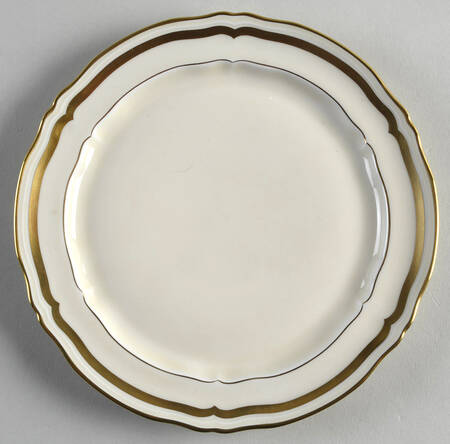 Marie Antoinette Gold on Cream Salad Plate