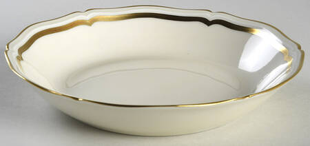 Marie Antoinette Gold on Cream Coupe Soup Bowl